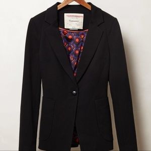 Anthropologie | Cartonnier Black Blazer Fully-line